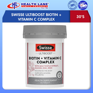 SWISSE ULTIBOOST BIOTIN + VITAMIN C COMPLEX (30'S)